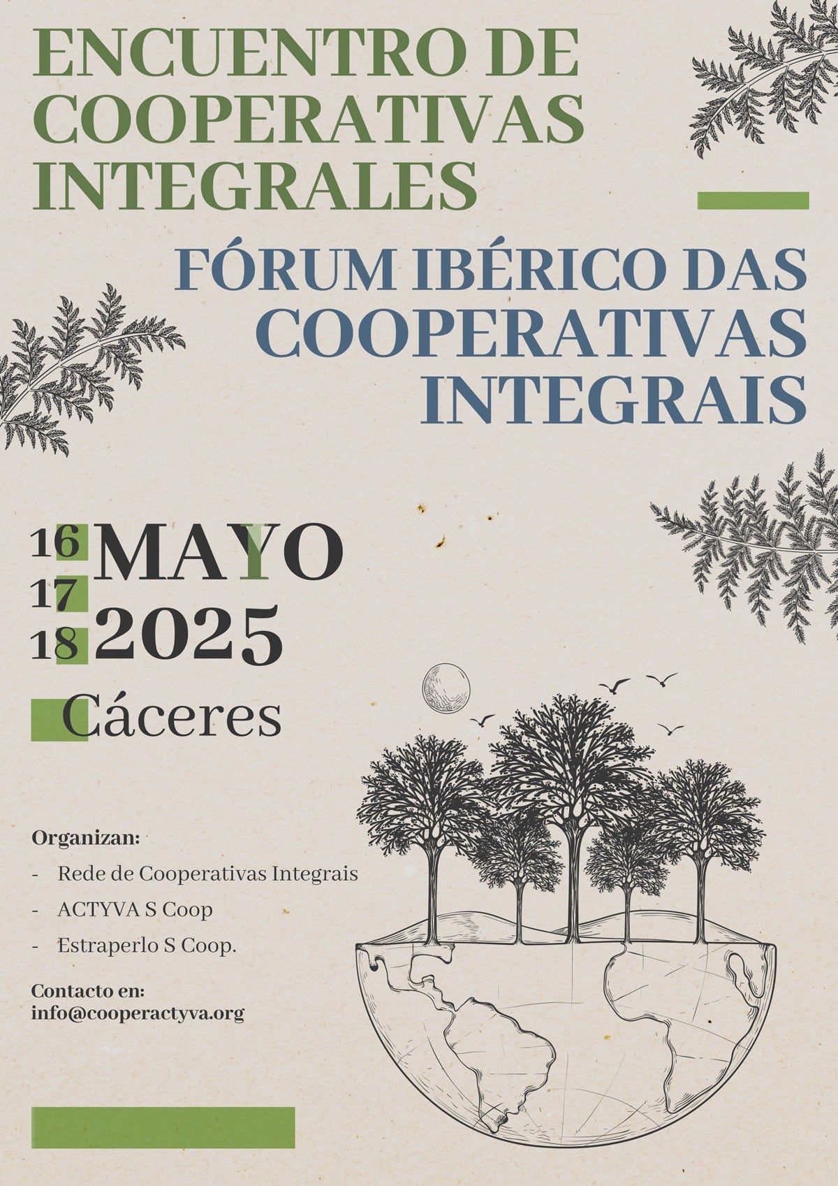 Featured image for “Inscrições Abertas para o Fórum Ibérico em Cáceres (16-18 de Maio)”